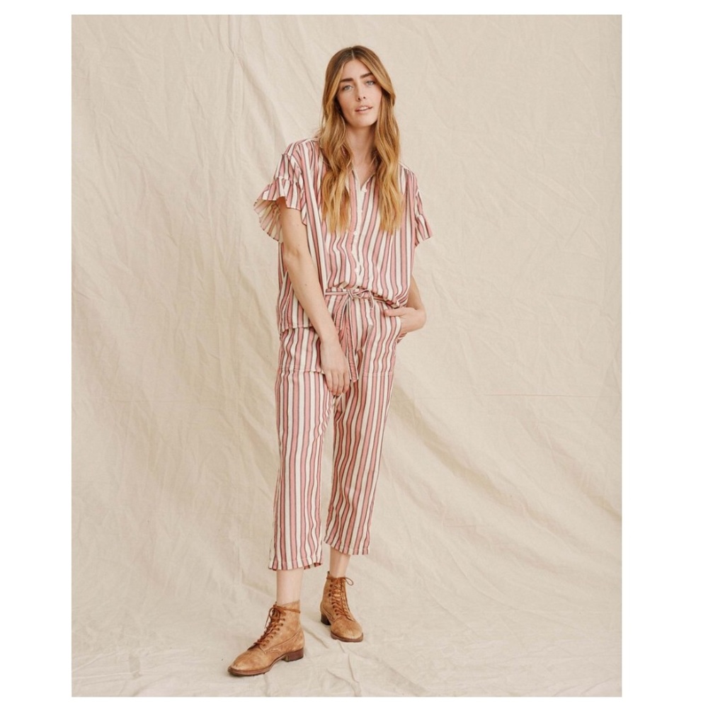 NEW • The Great • Convertible Striped Trouser Lg - Picture 2 of 7